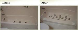 Non slip mats will help protect your refinished bathtub
