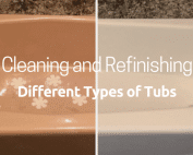 Cleaning and refinishing different types of tubs