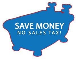 Save money no sales tax