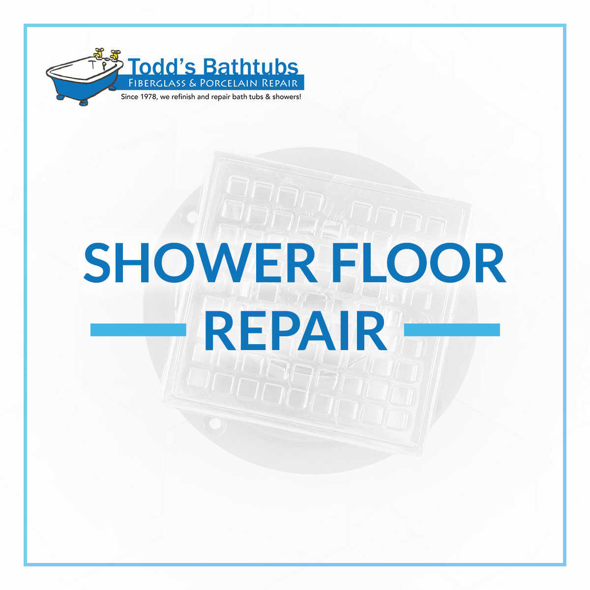 Shower Floor Repair Todds Porcelain & Fiberglass Repair