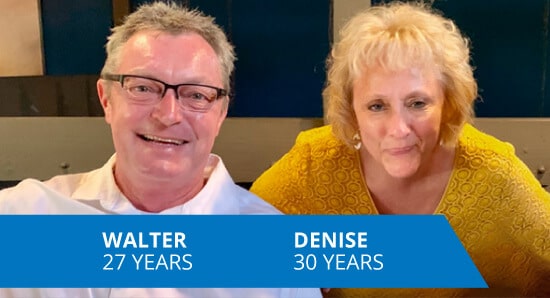 Celebrating Walter And Denise's Combined 57 Years Of Experience